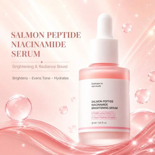 Pink Peptide Serum Dark Spot Care Even Skin Tone Boosts Elasticity Smooth Firm Niacinamide Bright Essence Korean Makeup