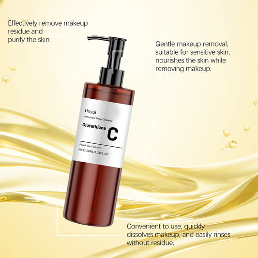 Hoygi 100ml Vitamin C Cleansing Oil Makeup Remover Clean Pores Dirt Refreshing Face Soothing Moisturizing Makeup Cleansing Oil