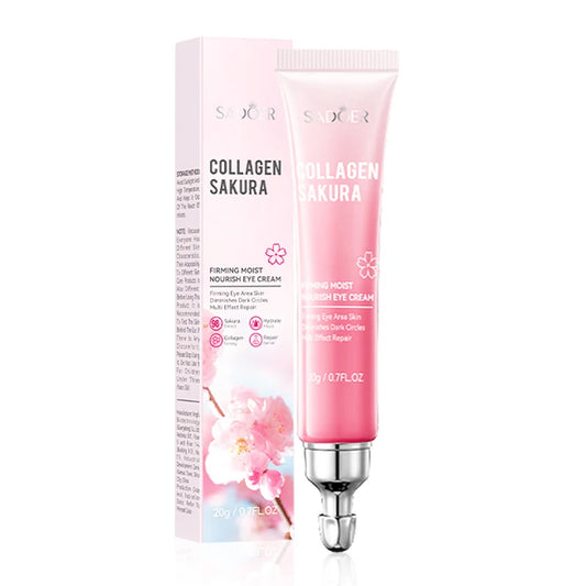 SADOER Sakura Eye Cream Anti Dark Circles Removal Eyes Bags Firming Moisturizing Eye Creams Beauty Eyes Skin Care