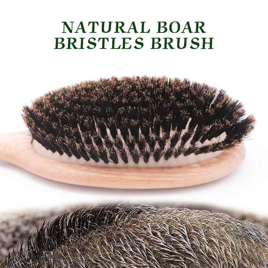 BOOMSLIFE Boar Bristle Hair Brush Women Combs for Hair Wood HairBrush Detangle Straightener Brush Hair Comb Barber Accessories