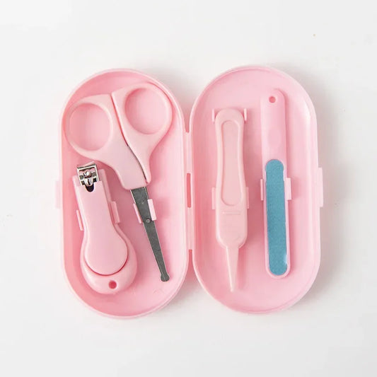 4pcs Nail Trimmer Baby NailsBaby Nail Clipper Set Children Kids Nail Cutter Scissors Files Care Tools Baby Care Items