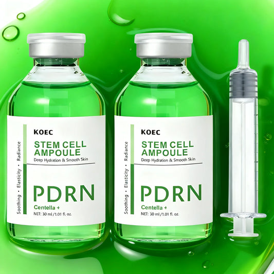 PDRN Centella Stem Cell Ampoule Face Serum 30ml,Deep Hydration Soothing Essence,Boosts Elasticity Radiance for Smooth Skin Care