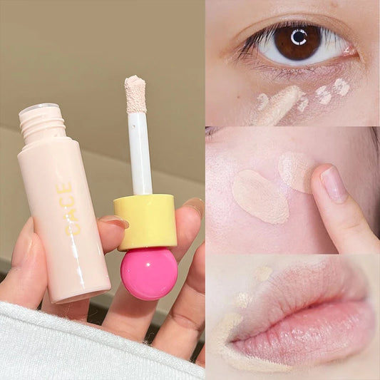 CACE 3 Colors Liquid Concealer Moisturizing Waterproof Full Cover Face Acne Dark Circles Concealer Cream Nourishing Cosmetics