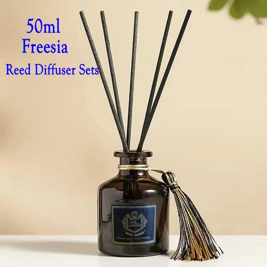 50ml Reed Diffuser Sets with Fragrance expanding stick Healton Homestay Hotel Rattan Aromatherapy Air Freshener Home Fragrance