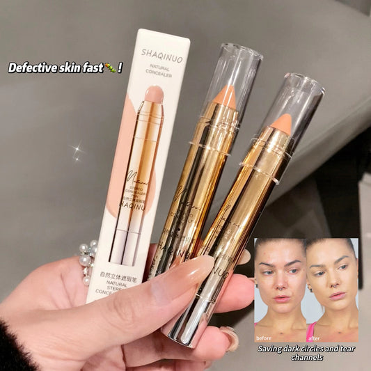 Facial and Eye Concealer Pen Natural Flawless Concealer Pen Water Soft Lip Liner Easy to Apply Face Concealer Makeup
