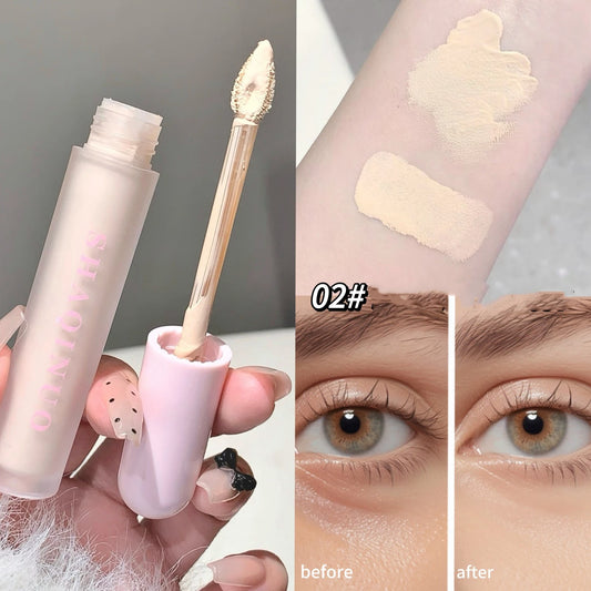 Full Coverage Concealer Foundation Cream, 3 Shades, Natural Effect, Long-Lasting, Waterproof Strong Concealment, Skin Type