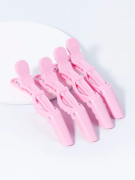 4pcs/set Crocodile Clips Non Slip Hairdressing Styling Sectioning Clips Salon Barber Supplies For Hair Accessories