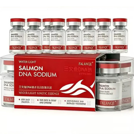Effective Korea 5ml Salmon DNA Ampoule Skin Booster Serum Kit Skin Whitening Moisturizing For 0.3mm Meso Serum Good Quality