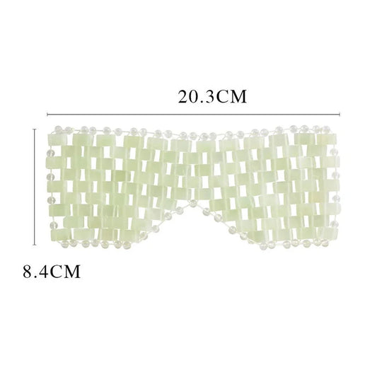 Cooling Jade Eye Mask Massager Natural Jade Eye Mask Eye Eye for Eye Relax Sleep Massager Mask Tools Mask Care Stone Face Sleep
