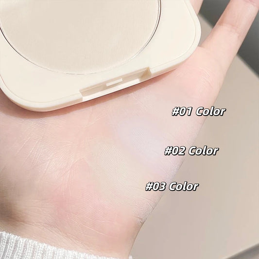 CACE Soft Face Setting Powder Cushion Compact Powder Oil-Control Matte Concealer Finish Smooth Makeup Powder Pressed Cosmetics