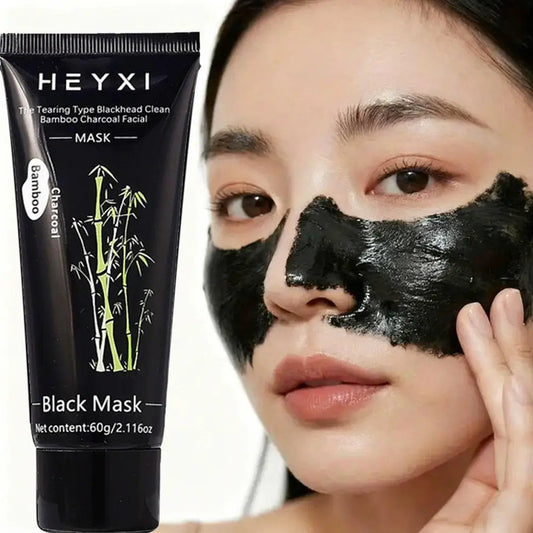 Peel-off blackhead cleansing bamboo charcoal mask, deeply cleanses, purifies, refines pores, for both men and women