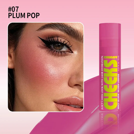 Page Vine Blush Liquid Rouge Matte Lips Cheeks Natural Highlighter Lip Gloss Blusher Nourishing Antler-shaped Brush Head Makeup