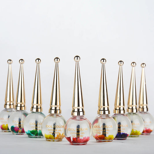 IDOL COLOR Cuticle Oil, Repairs and Restores cuticles - Organic Spa Treatment - For stronger, healthier nailsïŒ0.52FL Oz