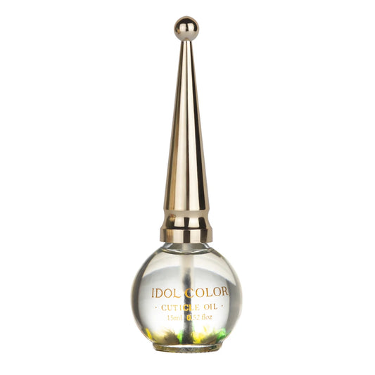 IDOL COLOR Cuticle Oil, Repairs and Restores cuticles - Organic Spa Treatment - For stronger, healthier nailsïŒ0.52FL Oz