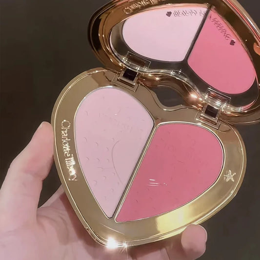 Charlotte Tilbury CT Set Two-color Heart-shaped Flawless Blush Cushion Pen Liquid Blush Cream Skin Protect Lips Lip Mask Care