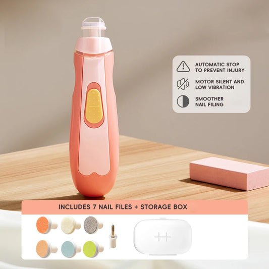 Electric Baby Nail Trimmer Multifunctional Kids Nail File Clippers Toes Fingernail Cutter Trimmer Manicure Tool Set Baby Care