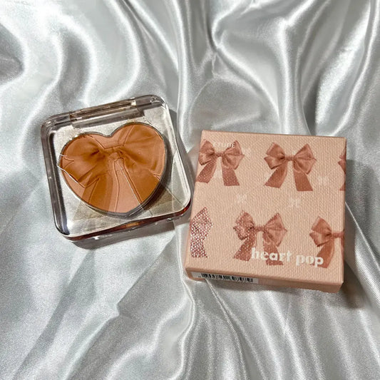ETUDE Heart Pop Blusher Shell We Dance,Fine Powder Texture,Minimal Fallout,Natural Flushed Effect,Luxury Makeup,Korean Makeup
