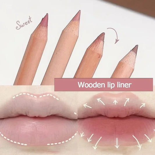 Waterproof Matte Lipliner Pencil Nude Pink Contour Tint Velvet Lipstick Long Lasting Non-stick Cup Moisturising Lip Liner Makeup