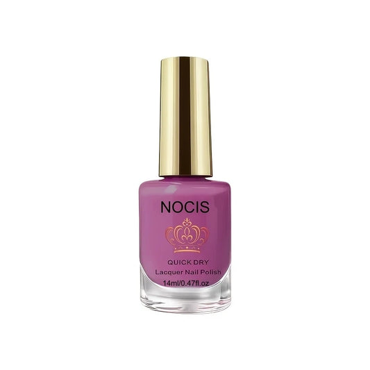 NOCIS 14ml Ounces of Light Plum-Colored Nail Polish And Nail Strengthener - No, Quick-Drying, Decorative Nail Art with Long-Last