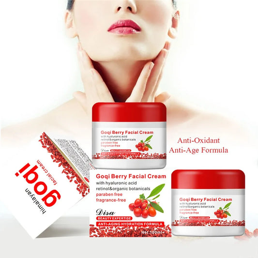 Wolfberry Face Cream Antioxidant&Skin Tone Improvement Face Cream Hyaluronic Acid Moisturizing&Anti Aging Firming Medlar Cream