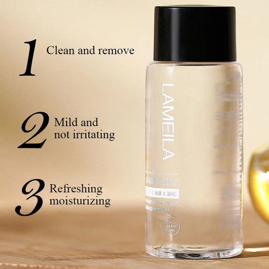 Cleansing Water Deep Clean Face Makeup Remover 60ml Makeup Removal Face Eye Makeup Lips Make-up Mild No Irritation Cleanser