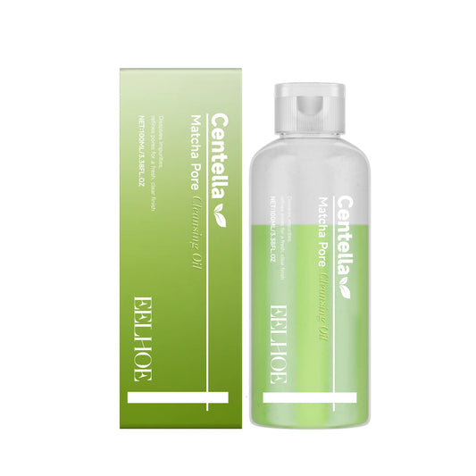 ï»żMatcha Cleansing Oil Gentle Remove Blackhead Shrink Pore Refreshing Control Oil Moisturizing Face Makeup Remover Oil Skin Care