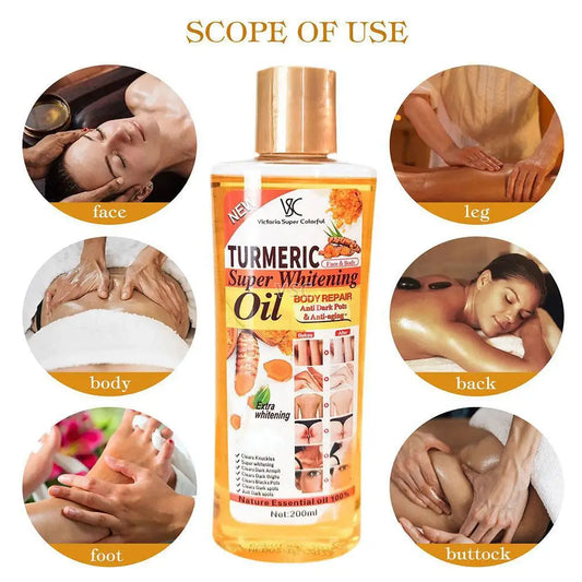 200ml Turmeric Essential Oil For Face & Body Moisturizing Hydrating Natural Rose Essential Oil Face Care Skin Care