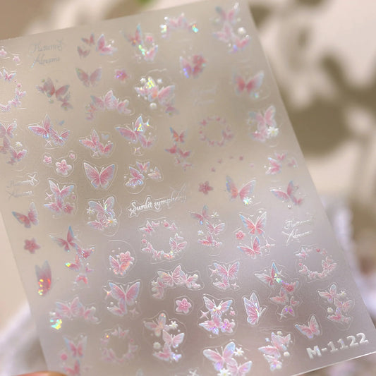 Ocean Animal 5D Nail Stickers Dolphin Octopus Little Crab Sea Turtle Tropical Fish Shell Summer Seaside Style Manicure Nail Art