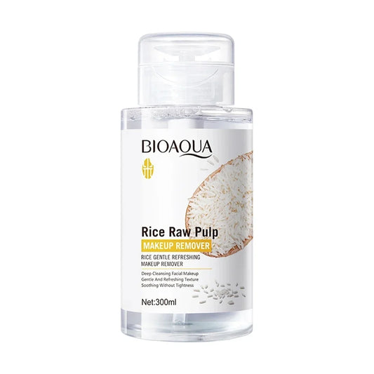 Rice Puree Mild Refreshing Makeup Remover 300ml Deep Cleansing Water Hydrating Blackhead Removal Gentle Facial Skincare
