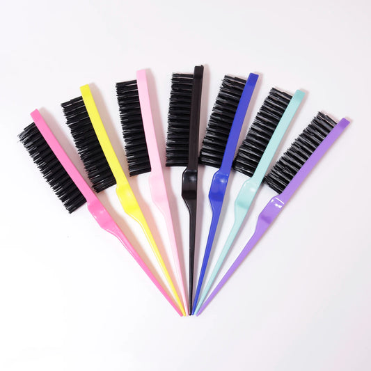 1/7Pcs Rat Tail Brush,for Back Combing, Root Volumizing, and Scalp Massage,Hair Styling Tool,Special for real hair wigs