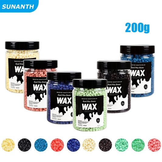 400g Hot Film Waxing Beads Hard Wax Beads For Hair Removal Wax Heater Machine Brazilian Waxing Beans For Wax Warmers Melting Pot