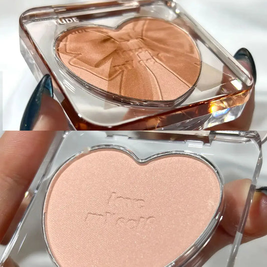 ETUDE Heart Pop Blusher Shell We Dance,Fine Powder Texture,Minimal Fallout,Natural Flushed Effect,Luxury Makeup,Korean Makeup