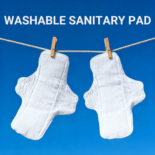 3pcs Cotton Yarn Lining Sanitary Pads Breathable Washable Daily Pads Adjustable Buckle Design Keep It In Place Panty Liners
