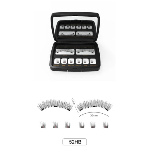 3D 3 Magnetic Eyelashes Natural Soft Reusable Easy To Wear Eyelash Extension Beauty Makeup Tool fake mink false eyelashes