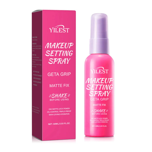 Matte Waterproof Setting Spray Long Lasting Makeup Fixer Controls Oil Shine Non Sticky Finish All Day Hold For Daily Use
