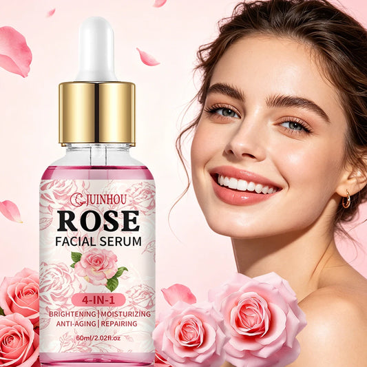 JUINHOU 4in1 Natural Rose Niacinamide Face Serum Boost Radiance Makes Skin Supple and Moisturized Daily Skin For All Skin Types