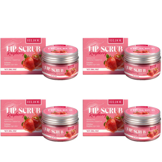 Strawberry Lip Scrub Exfoliating Soothing Lips Preventing Dryness Cracking Improving Dullness Brightening Moisturizing Lip Care