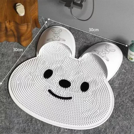 Rabbit foot rubbing, foot washing, foot massage, foot pad, bathroom scrubbing, anti-slip pad, shower room floor mat