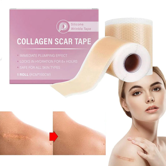 Silicone Scar Patch 4x150cm Waterproof Keloid Removal Strip Effective Scar Therapy Self-Adhesive Tape for Surgical Acne Burn