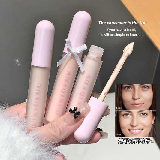 Full Coverage Concealer Foundation Cream, 3 Shades, Natural Effect, Long-Lasting, Waterproof Strong Concealment, Skin Type