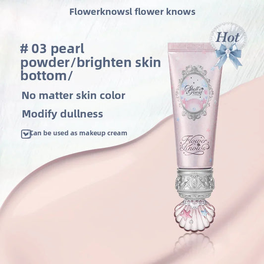 Flower Knows Primer Coloring Makeup Base Face Milk Brightening and Holding Make Up Concealer