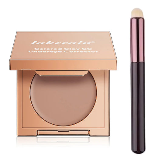 Eye Concealer Corrector With Brush Moisturizing Natural Foundation Long Lasting Waterproof Cover Dark Circles Under Eye Makeup