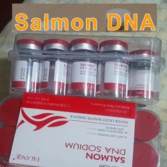 Effective Korea 5ml Salmon DNA Ampoule Skin Booster Serum Kit Skin Whitening Moisturizing For 0.3mm Meso Serum Good Quality