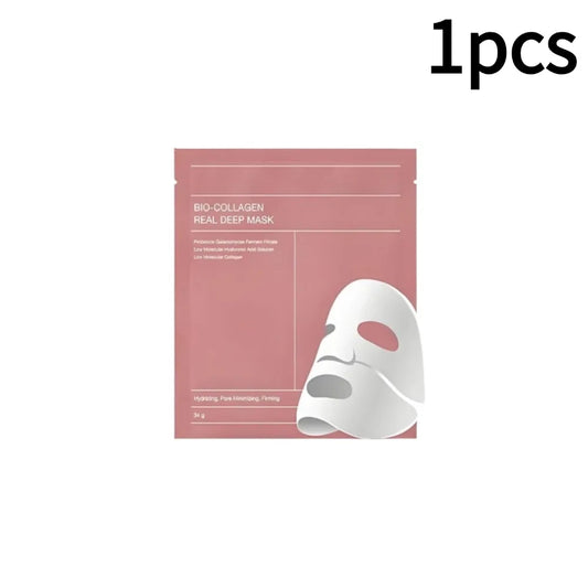 1-10pcs Bio Collagen Face Mask Deep Hydrating Overnight Mask Shrink Pores Moisturizing Refreshing Brightening Korean Skin Care