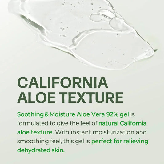 Nature Republic New Soothing Moisture Aloe Vera Gel,Daily Hydration,Penetrating Moisture,Korean Skincare,K-Beauty,Korean Makeup