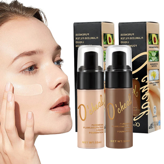 O'cheal Liquid Foundation Cream Oil-Control Matte BB Cream Concealer High Coverage Brighten Skin Waterproof Facial Cosmetics