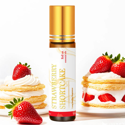 10ml Strawberry Shortcake Essential Oil Rollerball Natural Fragrance Mini Holiday Gifts