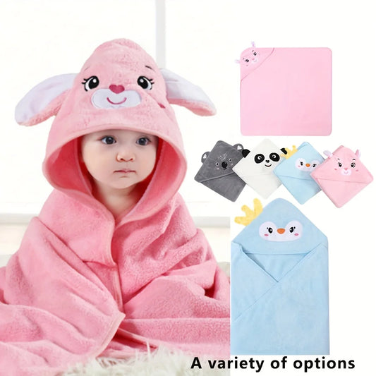 Children's Coral Fleece Bath Towel, Multi-Purpose Large Bath Towel, Newborn Baby Wrap, Beach Towel, Baby Hooded Bath Towel, Bath Towel for Older Children, Swimming, Soft Quick-Drying Towel, Suitable for Both Boys and Girls