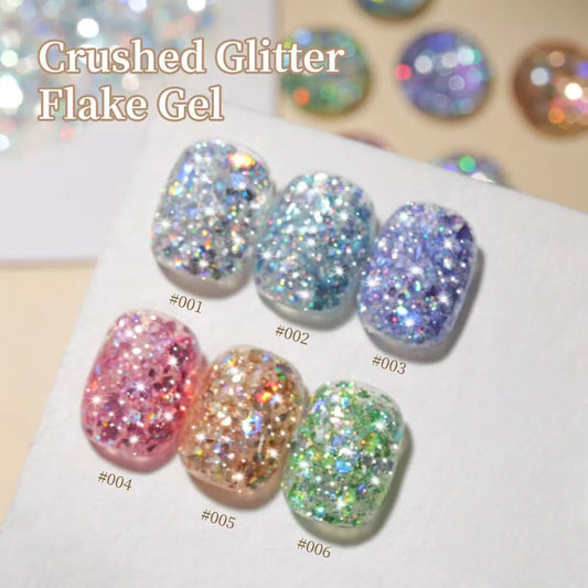 XEIJAYI 1PC 15ML Glitter Silver Color Nail Gel Polish Semi-Permanent Varnish Soak Off Nail Art UV LED Gel Manicure