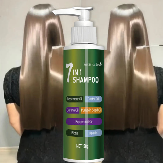 7-in-1 Shampoo, Rich in Foam and Easy to Rinse, Removes Dandruff, Reduces Hair Breakage, Long-Lasting Oil Control, Super Volumizing, Strengthens Hair, Repairs Split Ends, Makes Hair Thicker and Softer